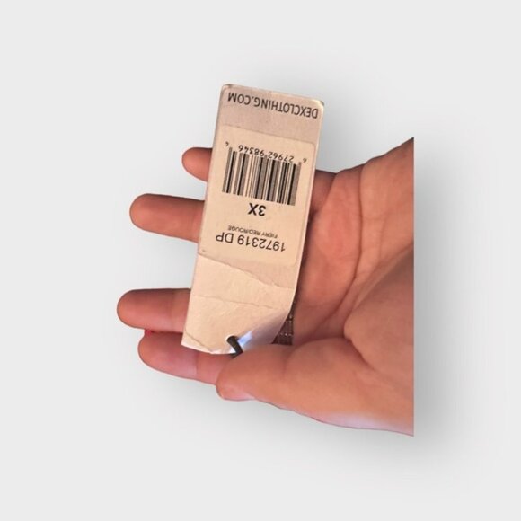 🆕 NWT Dex 3XL Dex Tied Strap Eyelet Midi Dress in Fiery Red 22 24 XXXL 3X - Picture 10 of 12